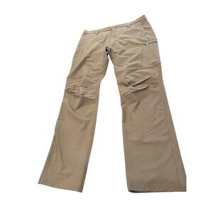 Mountain Khakis Performance Fit Cargo Pants Mens 36x30 Olive Green Stretch Hike